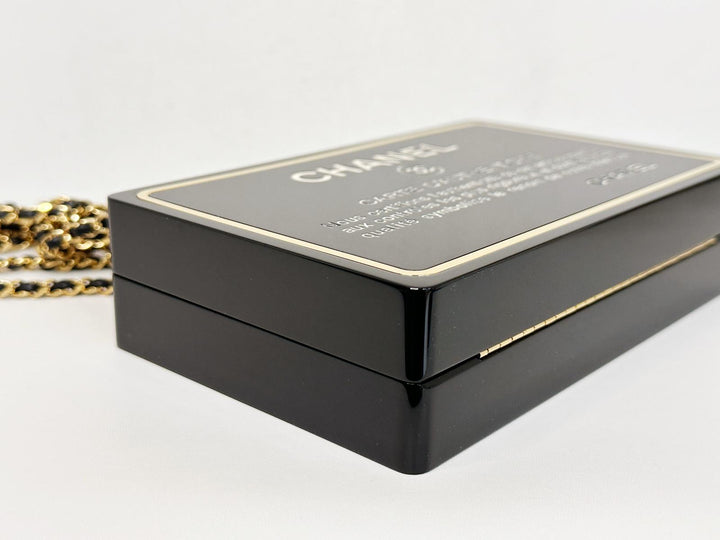 Chanel Limited Edition Black Authenticity Card Minaudière