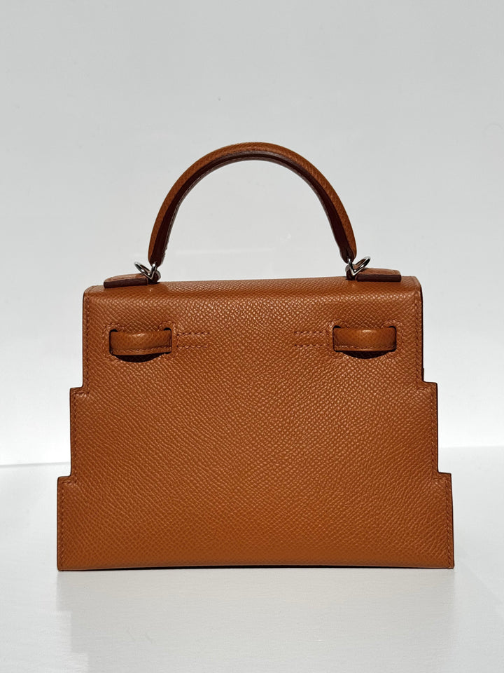 Hermes "Quelle Idolle" Gold Picto Kelly Doll