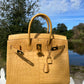 Hermes Poussiere Matte Croc Birkin 35 GHW