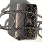 Chanel Metallic Calfskin Mini Ring Handle Flap Bag