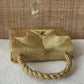 Chanel 1997 Silk Rope Gold Mini Top Handle