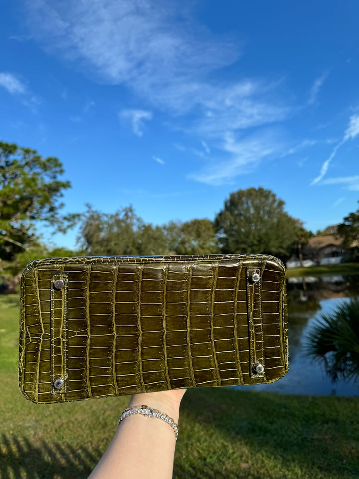 Hermes Crocodile Diamond Birkin 30