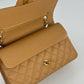 Chanel 2005 Medium Caramel Caviar Classic Flap