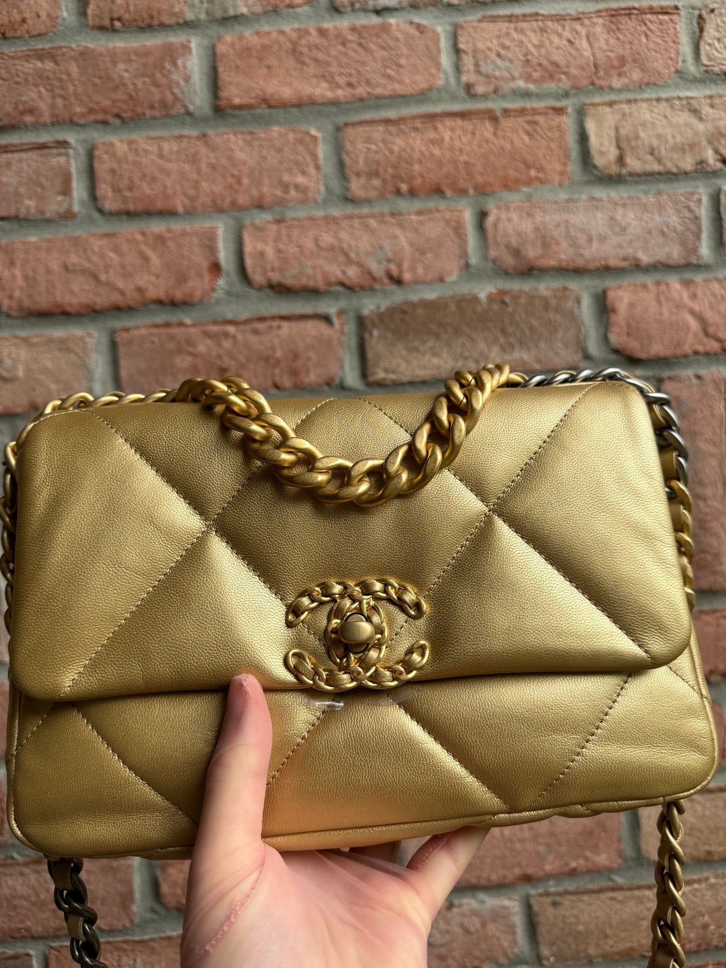 Chanel 20B Small Metallic Gold 19 Flap