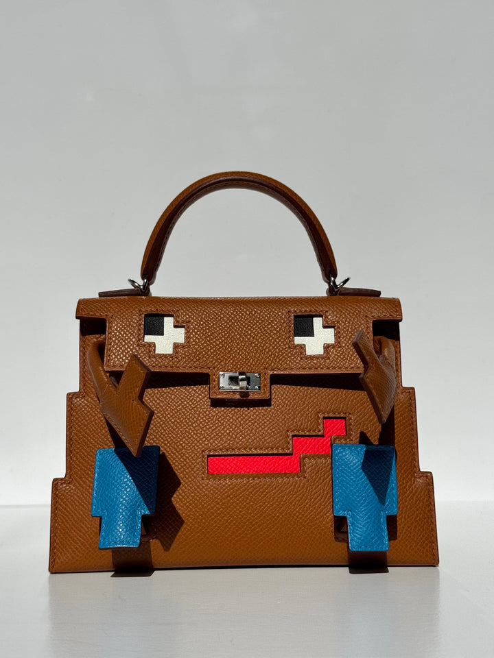 Hermes "Quelle Idolle" Gold Picto Kelly Doll