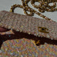 Chanel 1992 Medium Pink Sequin Flap Bag