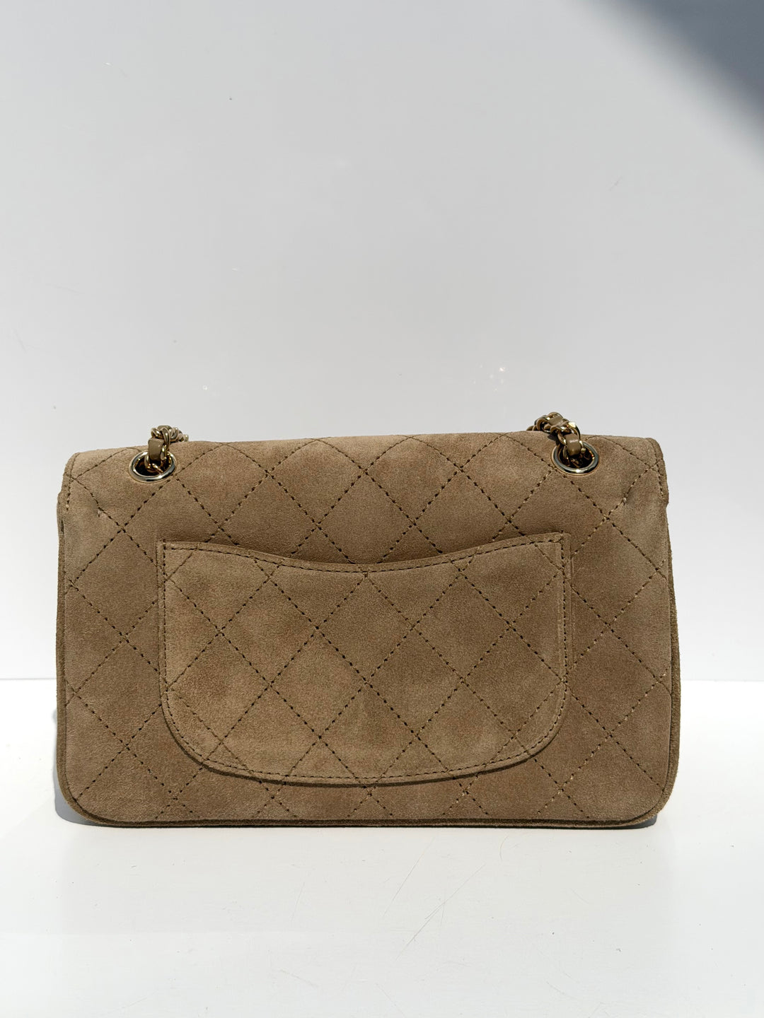 Chanel Mini Flap Souplissimo Suede Calfskin Dark Beige Gold Hardware 2026