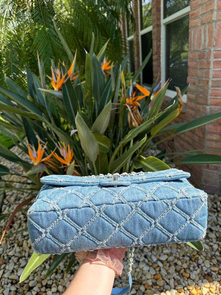 Chanel Jumbo Denim Patchwork Flap Bag