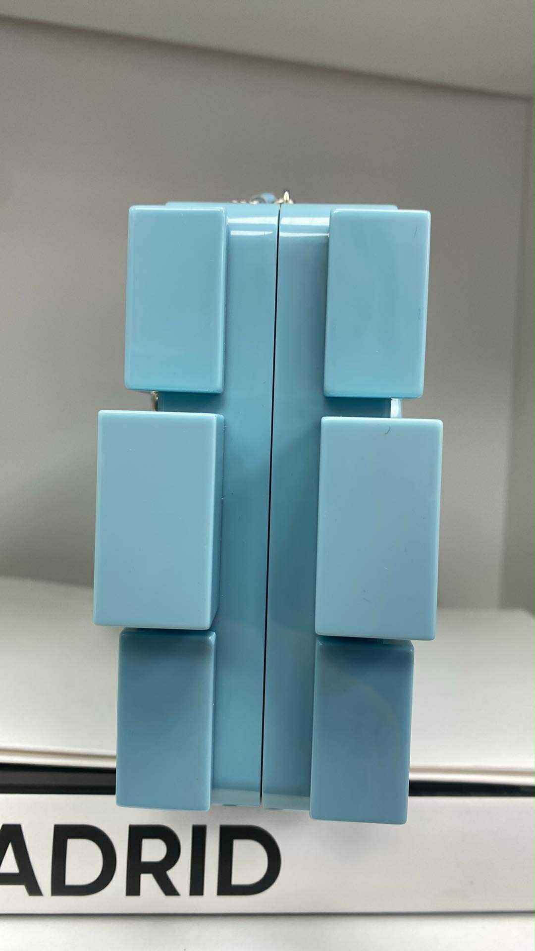 Chanel Baby Blue Plexiglass Lego Minaudiere