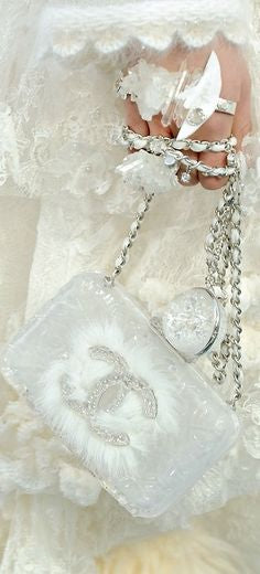 Chanel RARE Runway Acrylic Crystal CC Ice Cube Clutch