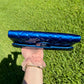 Chanel Classic Flap Patent Metallic Blue Frame Clutch