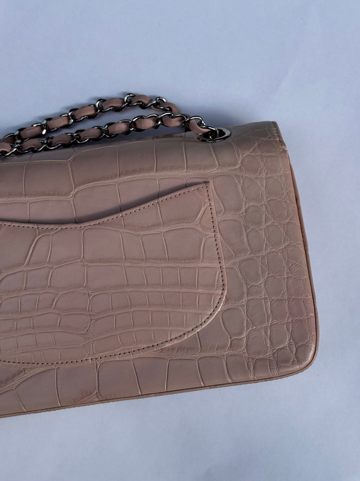 Chanel Bubblegum Pink Alligator Medium Classic Flap Bag