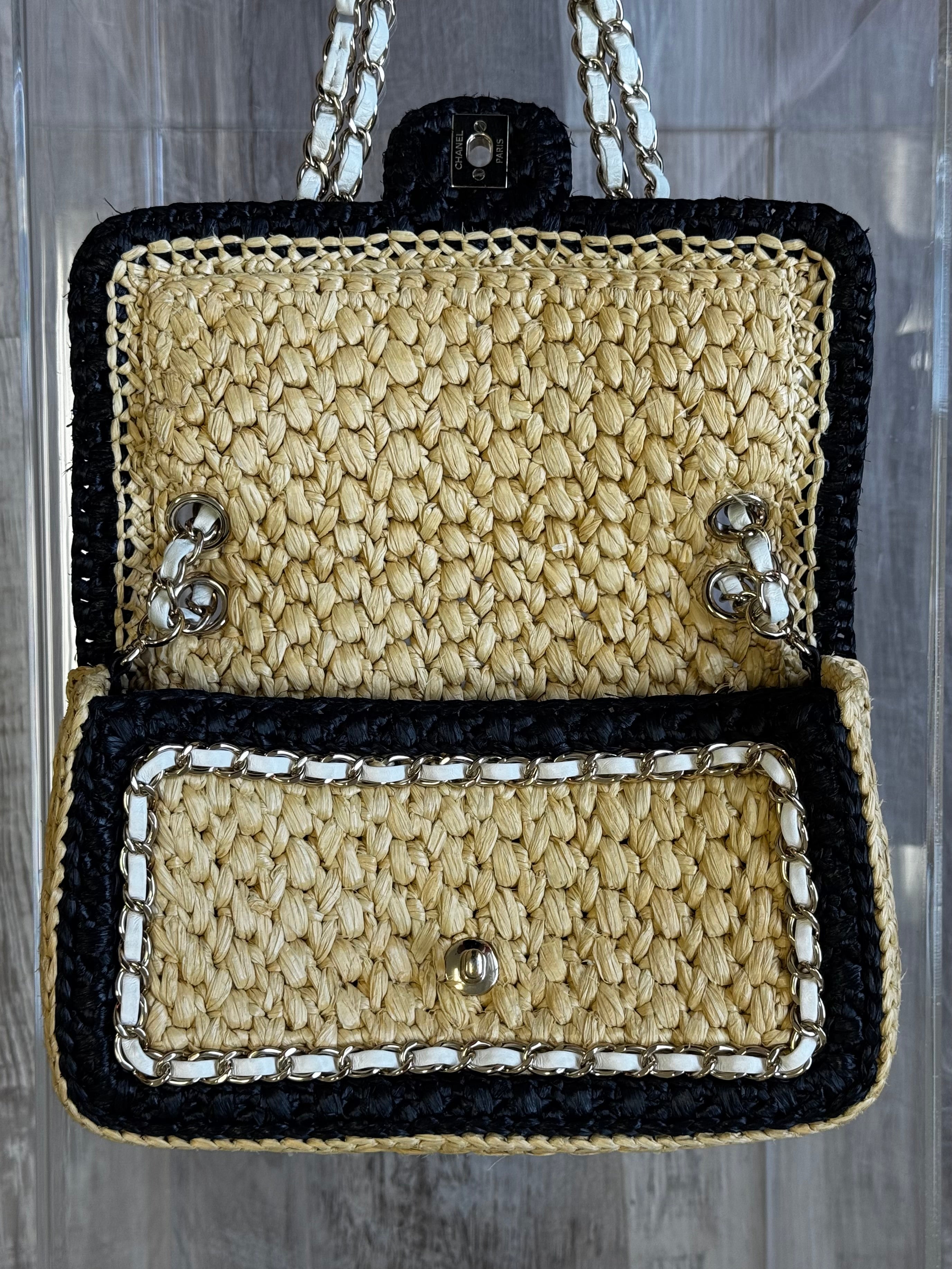 Chanel 24C Venice Beach Medium Braided Raffia Flap Bag – Its A Luv