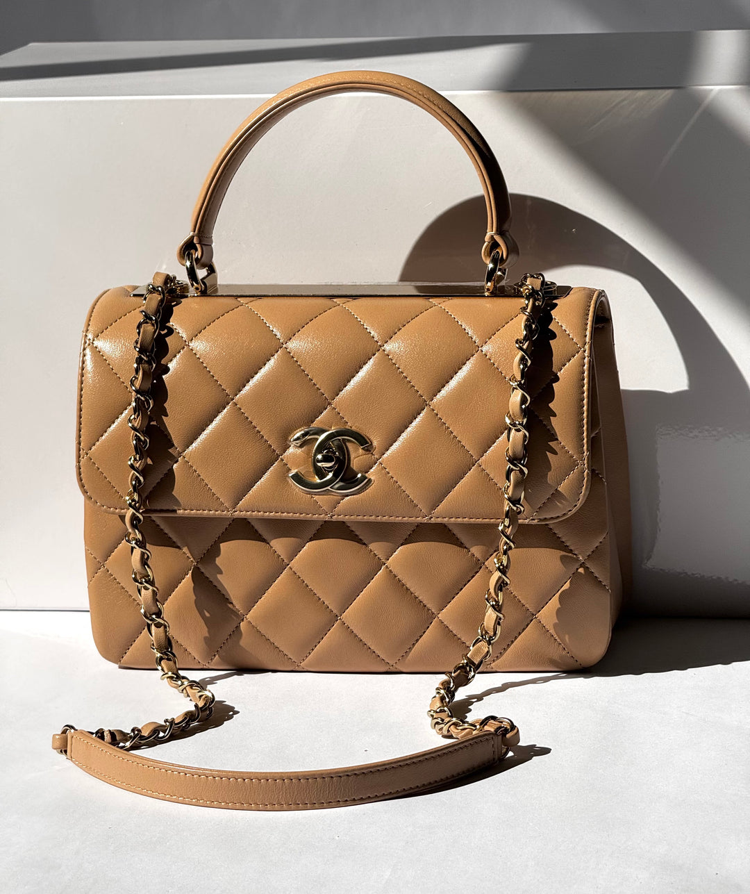 Chanel 22S Dark Beige Small Trendy Flap Bag