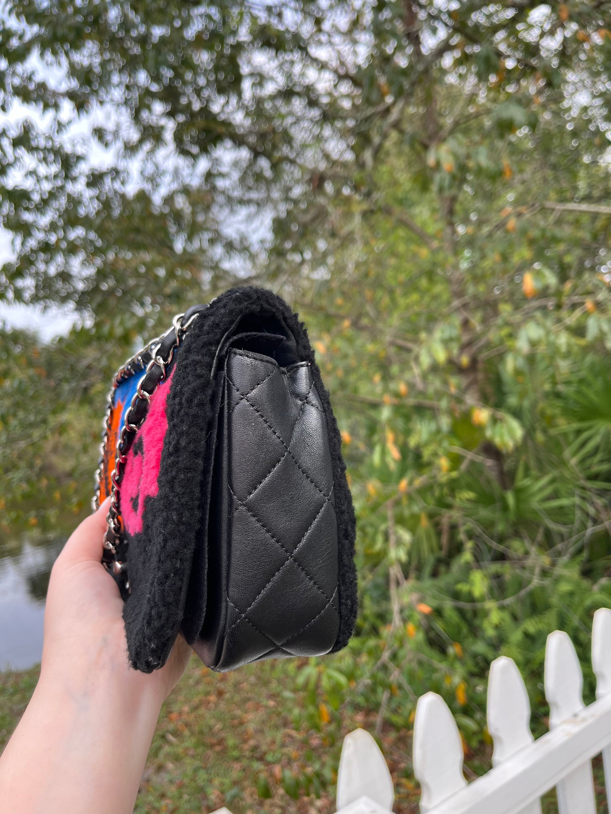 Chanel Supermarket Comic Medium Shearling Flap Bag – Its A Luv Story Chanel Supermarket Comic Medium Shearling Flap Bag – Its A Luv Story