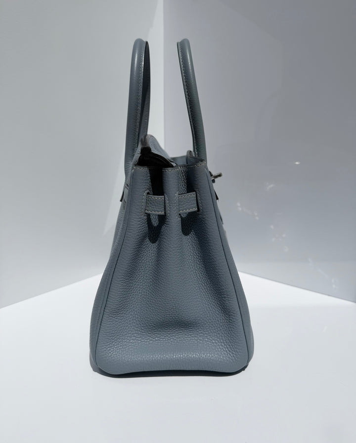 Hermès Birkin 30 Bleu Lin Togo Palladium Hardware 2012