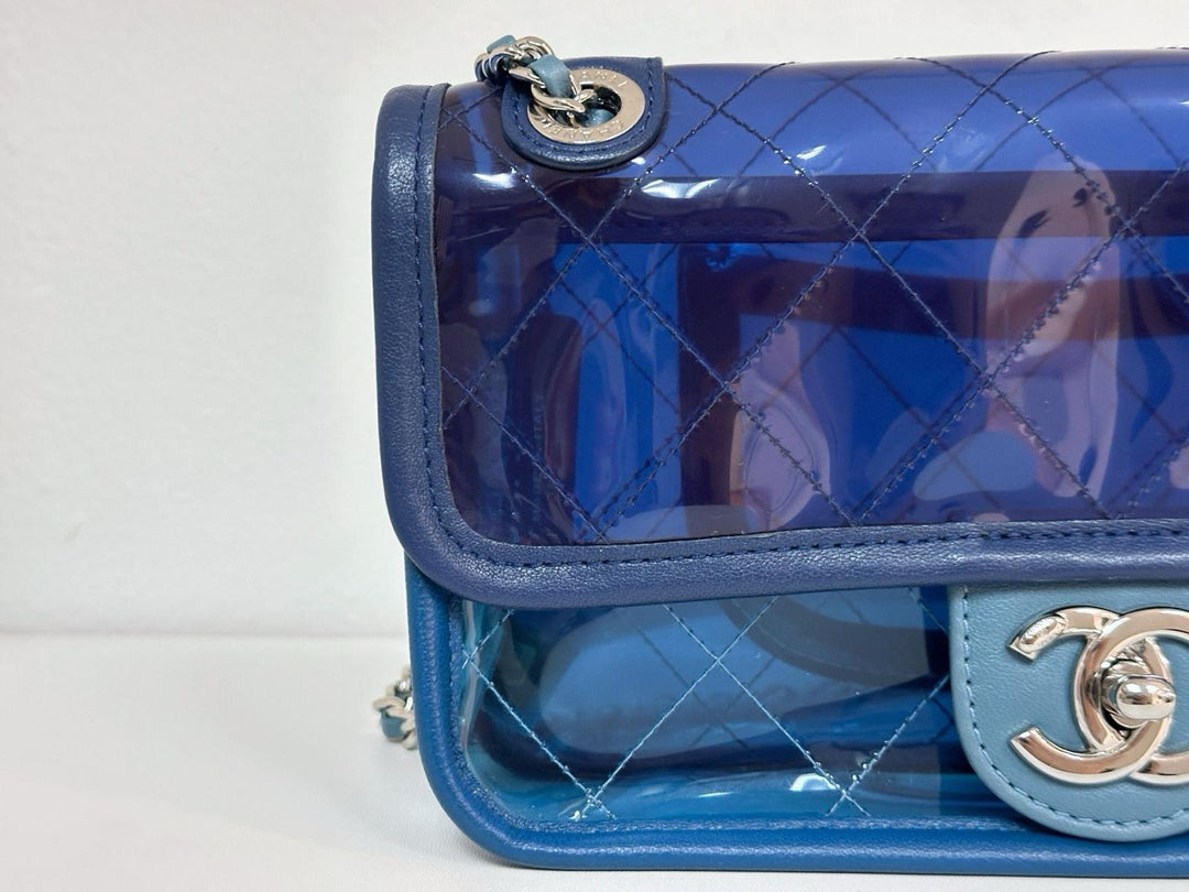 Chanel Coco Splash Blue Mini PVC Flap Bag