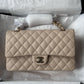 Chanel 23P Ecru Medium Caviar Double Flap Bag