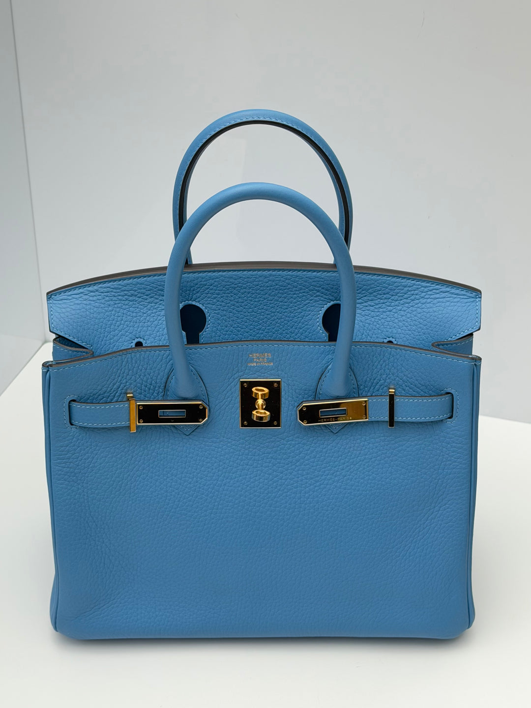Hermes 2014 Bleu Paradis Clemence Taurillon Birkin 30