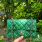 Chanel 18S Emerald Green Caviar Mini Flap Bag