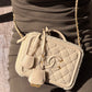 Chanel Small Nude Filigree Shearling Vanity Case