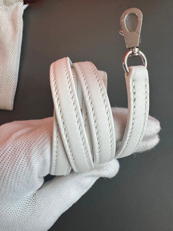 Hermès Mini Kelly Picnic Wicker New White Palladium Hardware 2020