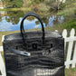 Hermes SO Black Matte Croc Birkin 35