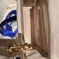 Lady Dior Champagne Ostrich Mini Top Handle