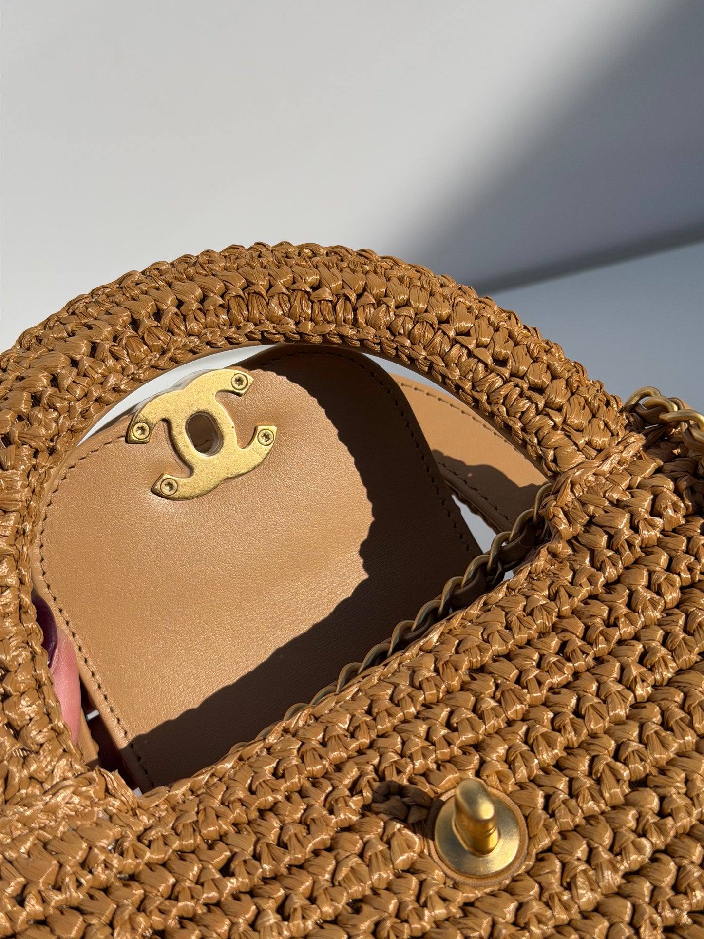 Chanel Cruise 2025/26 Mini Braided Raffia Kelly Bag