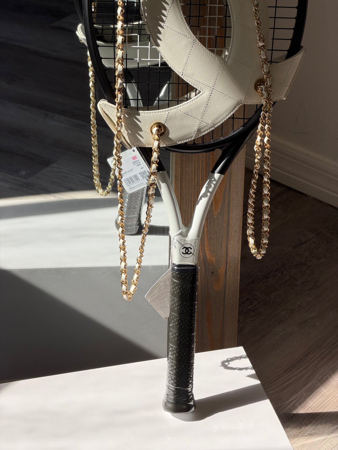 Chanel CC Tennis Racket & Leather Carrying Case Set 23C