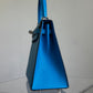 Hermes Bleu Frida Chèvre Kelly 25 Sellier