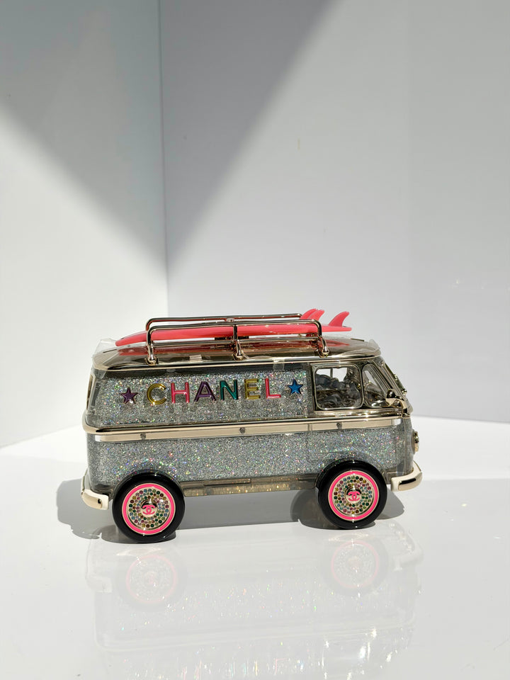 Chanel Hollywood Caravan Minaudière Multicolor Light Gold Hardware 2024