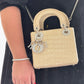 Lady Dior Ivory Crocodile Mini Top Handle