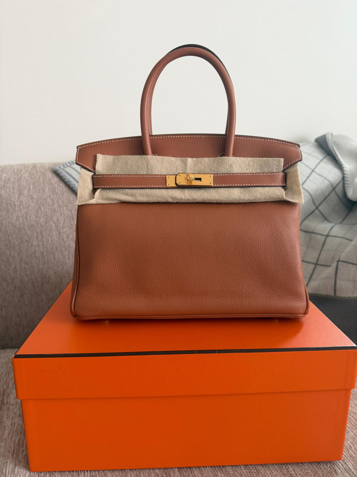 Hermès Birkin 30 Gold Togo Gold Hardware
