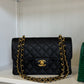 Chanel 6 Series Black Small Vintage Caviar Classic Flap Bag