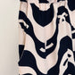 Chanel 2021 Black & White Silk Wave Shirt & Pants Set