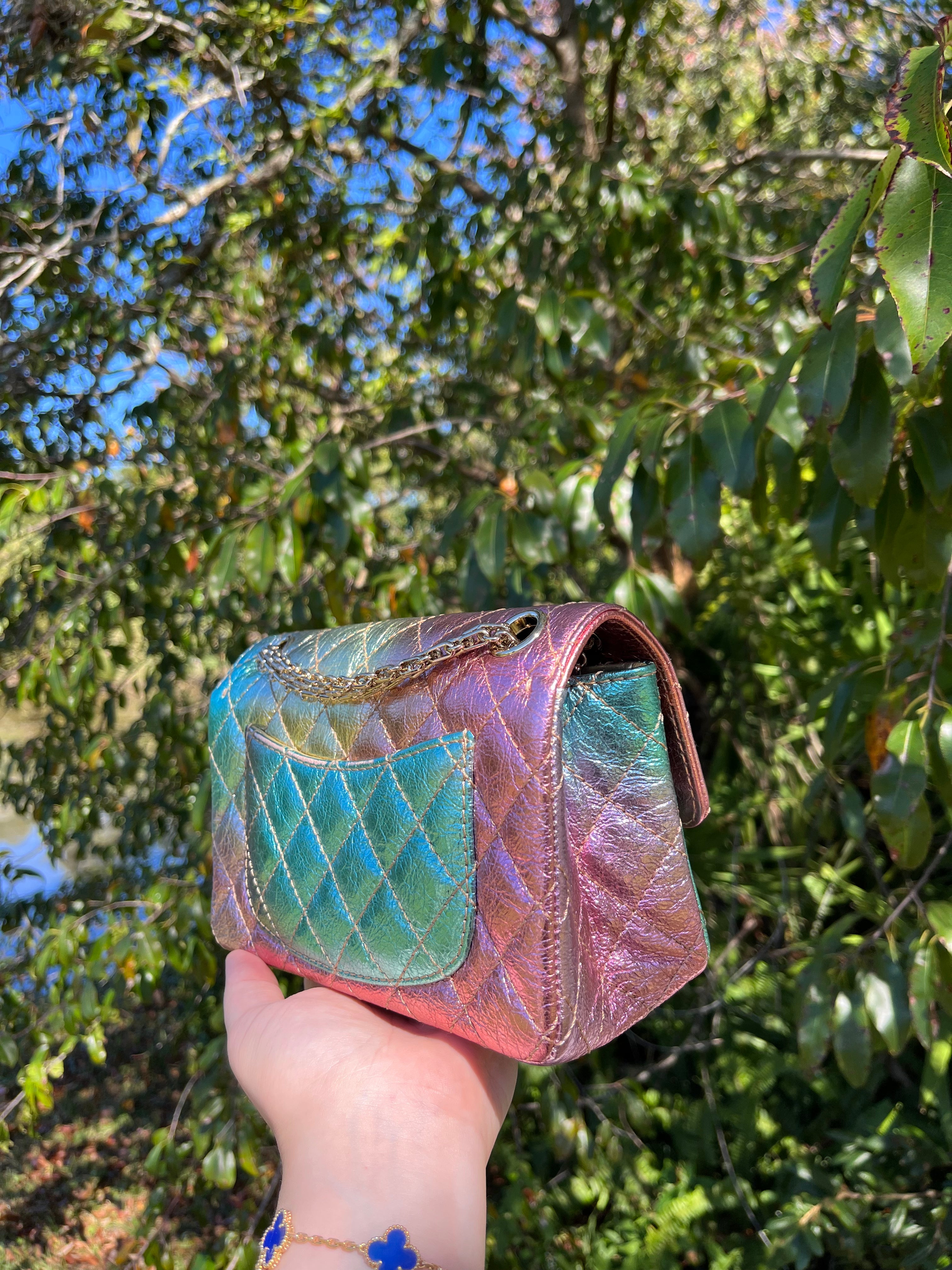 Chanel Rainbow Reissue 2.55 Mini Metallic Flap Bag – Its A Luv Story