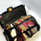 Chanel Multicolor Medium Mink Fur Single Flap Bag
