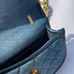 Chanel Denim Small Messenger Crossbody Bag
