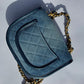 Chanel Denim Small Messenger Crossbody Bag