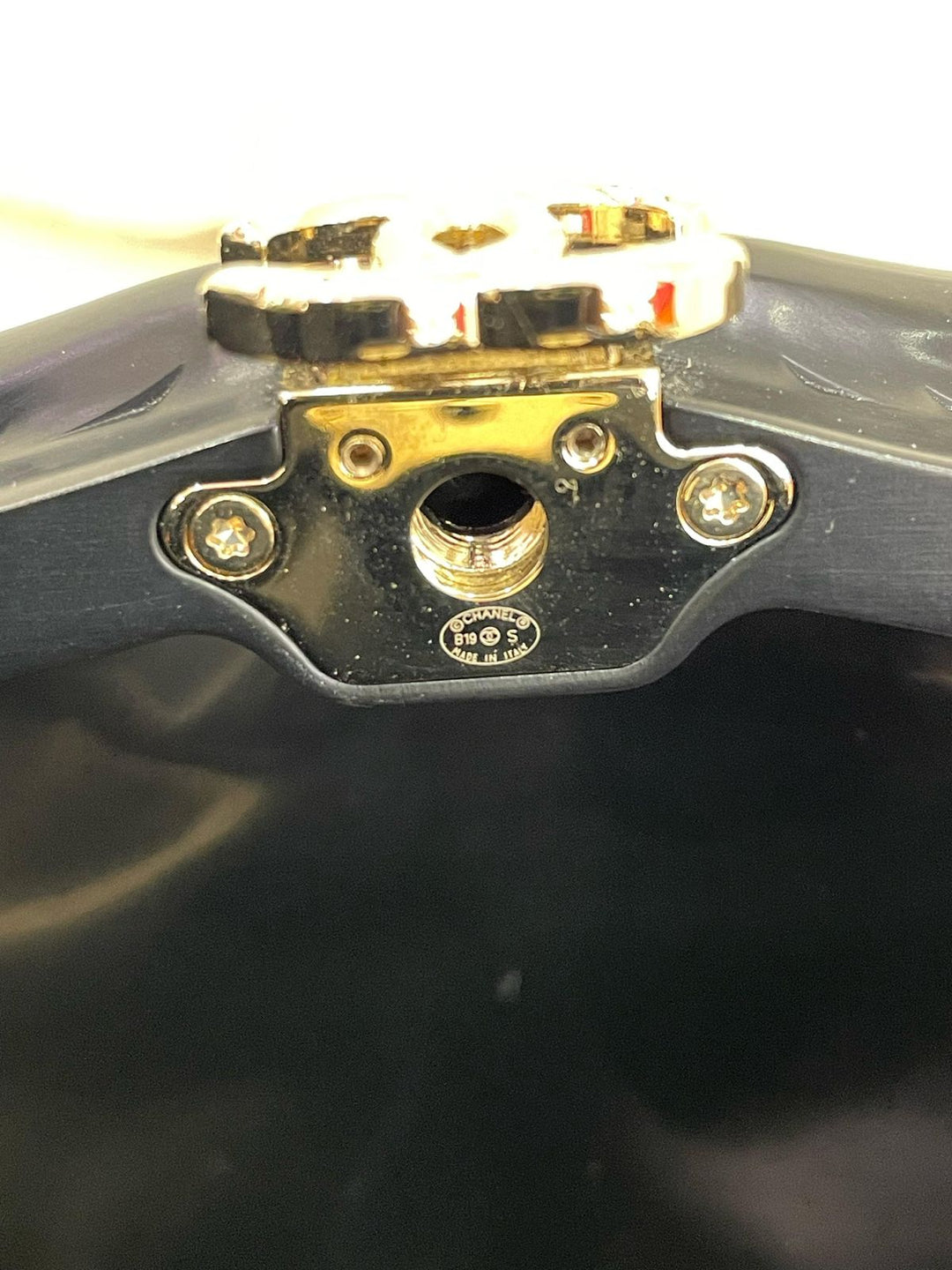 Chanel 19S Black Runway Shell Minaudiere