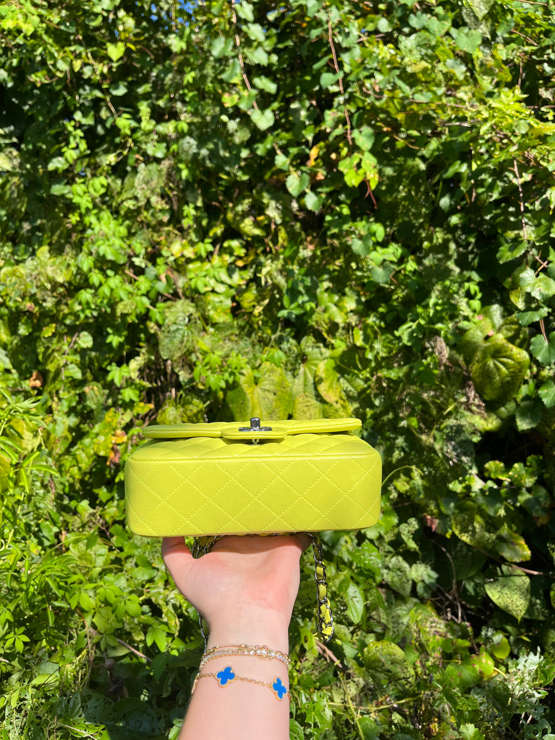 Chanel 21S Yellow Neon Mini Flap