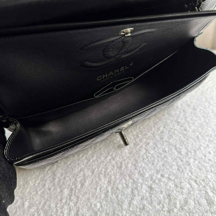 Chanel SO BLACK Small Crumpled Calfskin Double Flap Bag