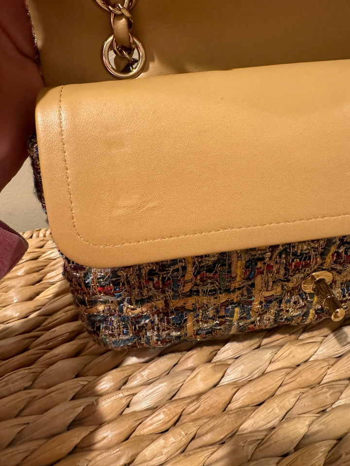 Chanel 19A Gold Metallic Medium Egypt Flap Bag