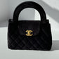 Chanel 2024 Black Velvet Mini Kelly