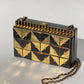 Chanel 19A Egypt Gold Lambskin Minaudière Crossbody