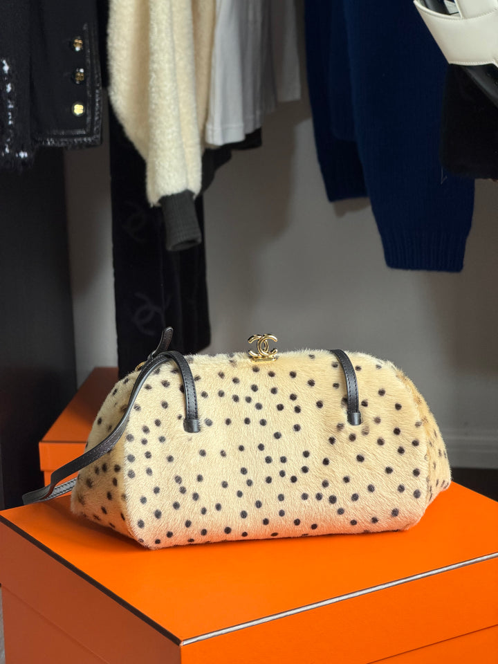 Chanel Clutch With Leather Chain Brown And Black Pony Hair Gold Tone Metal Métiers D’Art 2026