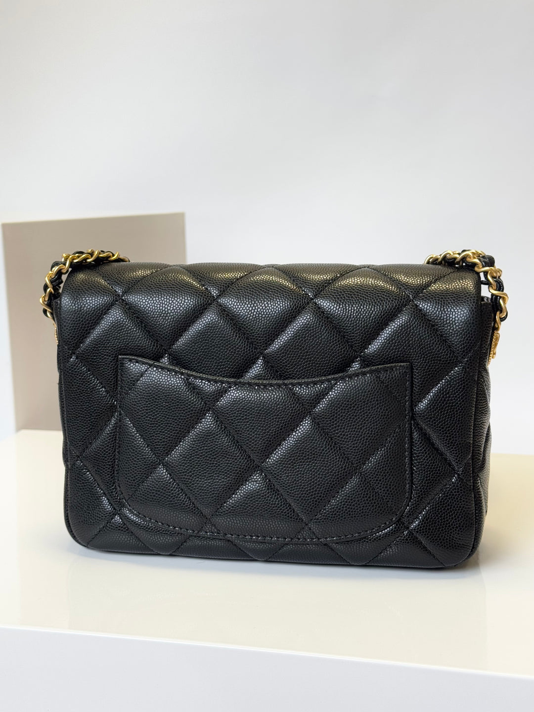 Chanel Twist Your Buttons Black Small Caviar Flap Bag