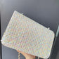 Chanel 1992 Medium Iridescent Sequin Flap Bag