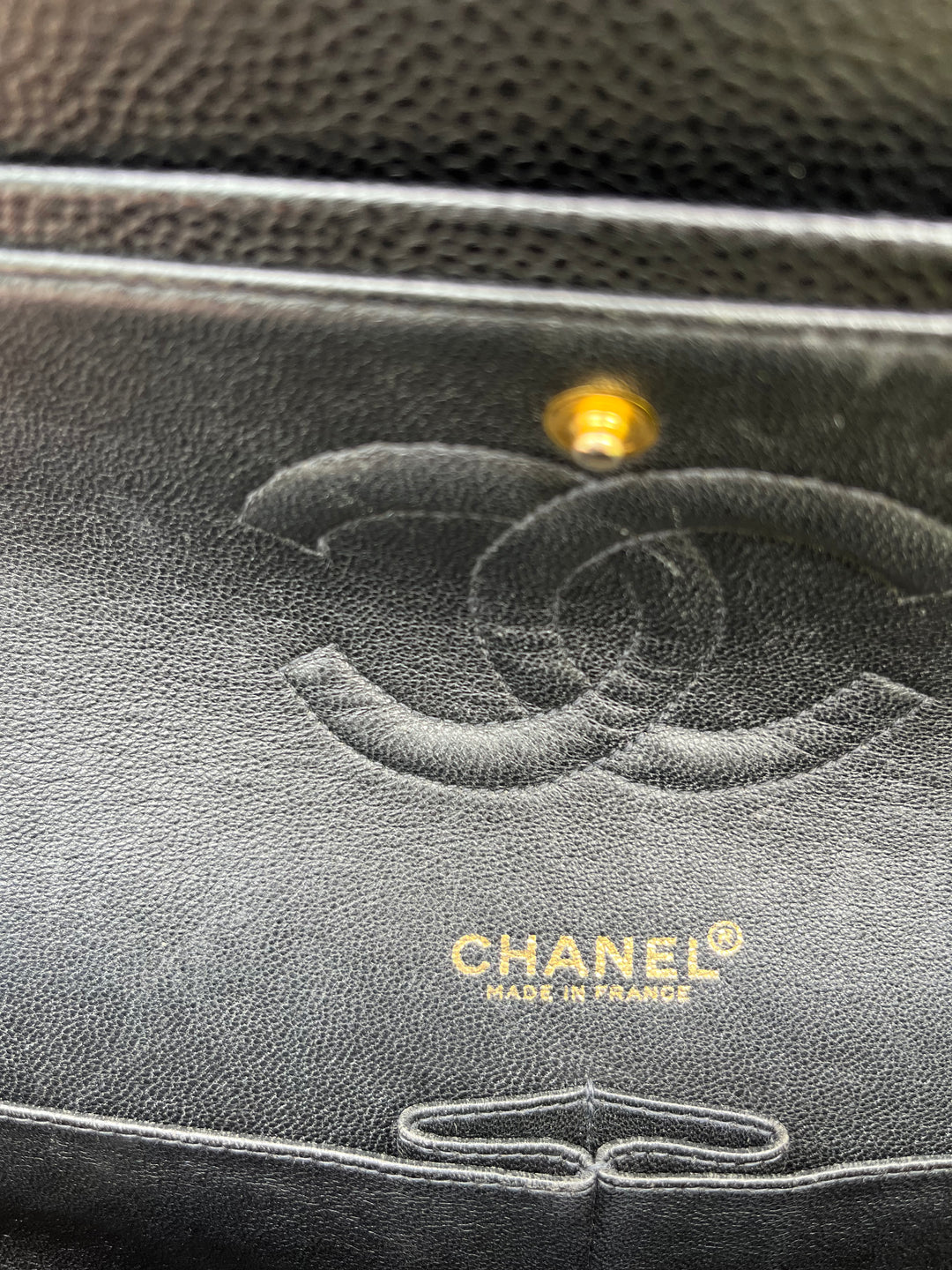 Chanel Medium Vintage Black Classic Caviar Flap Bag